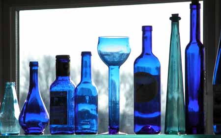 Blue Glass Shelf